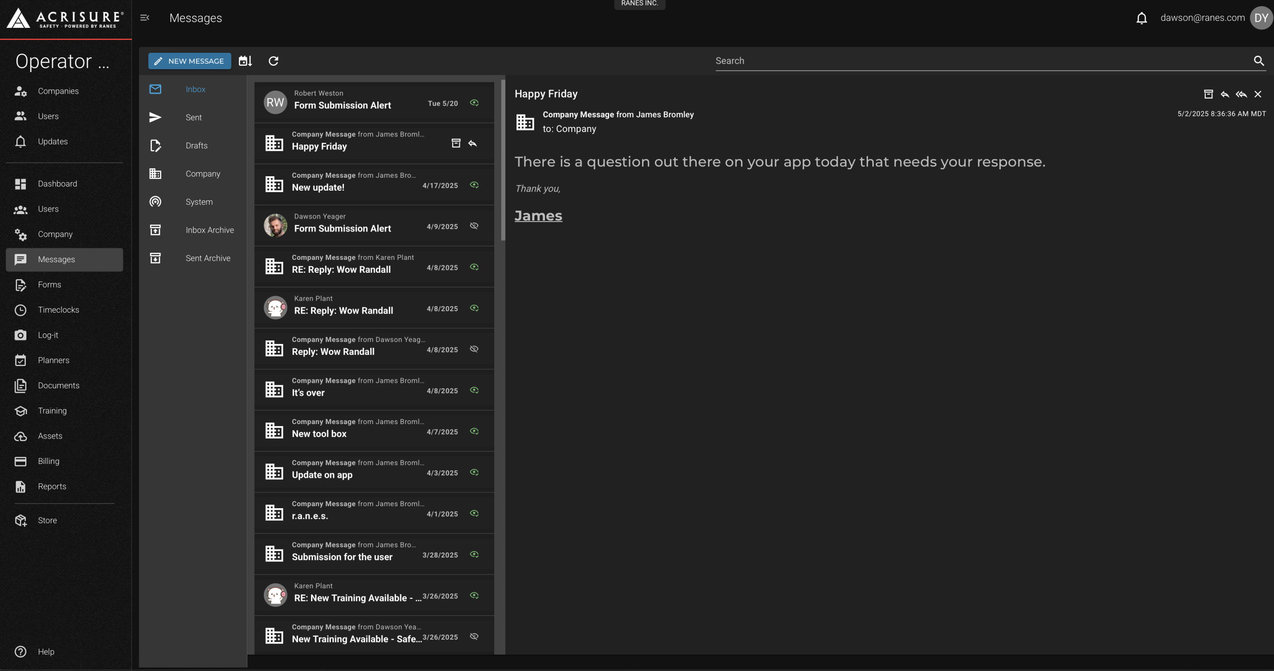 Messages Module Overview